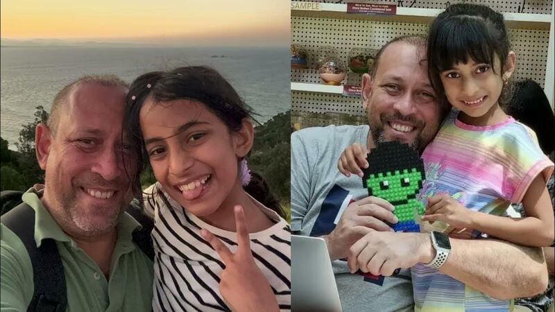 Sandeep and his daughter — FableJar founder